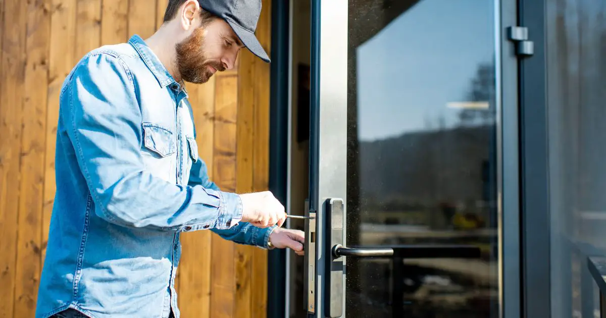 how to secure double doors